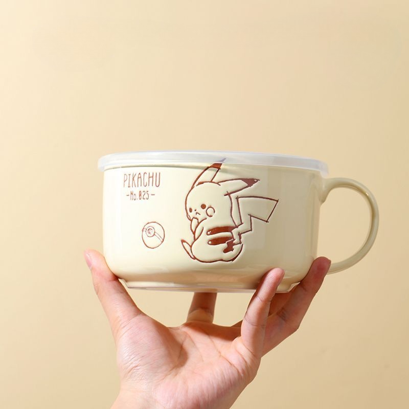 Dim Sum Basket - Underglaze Color Pikachu Cute Ceramic Fresh
