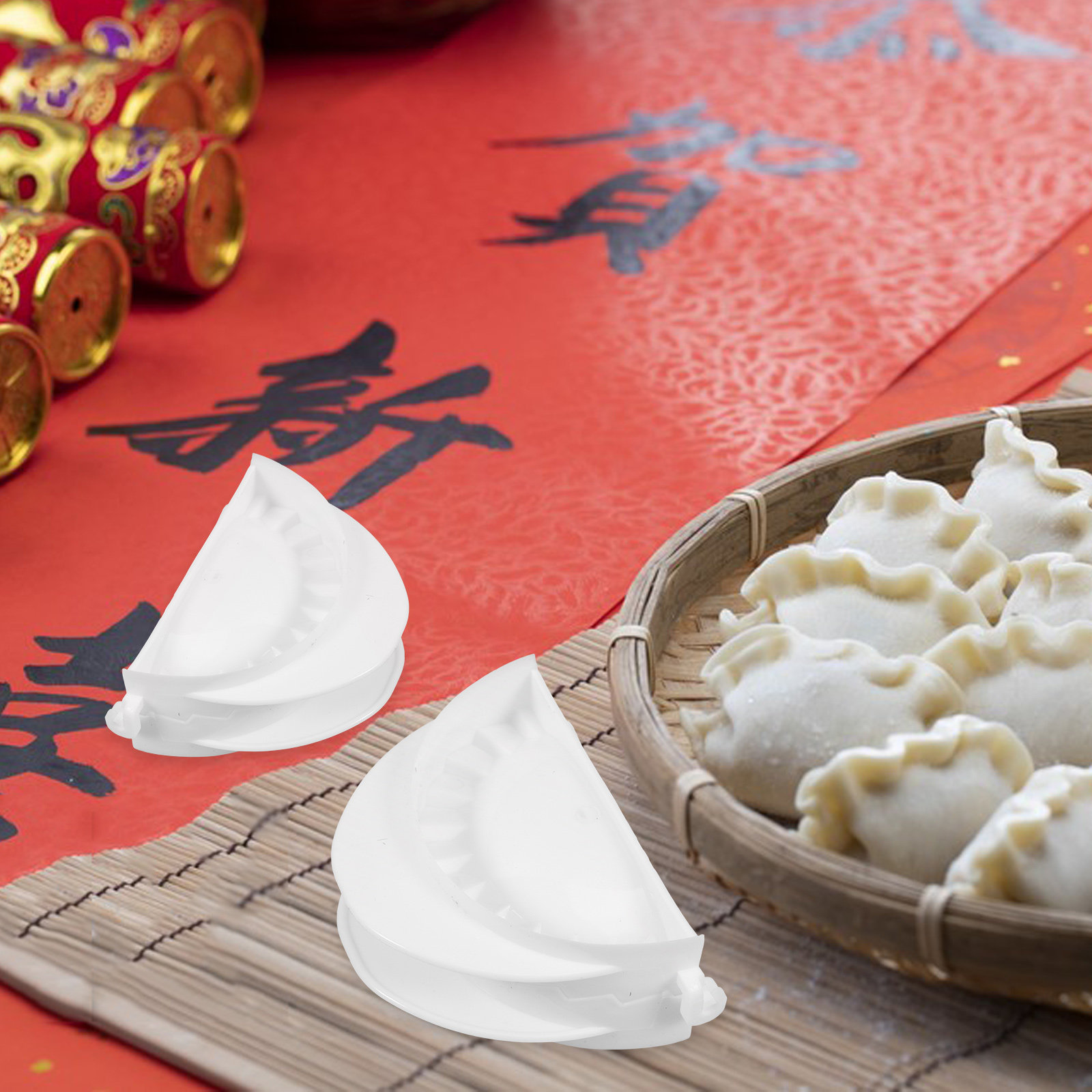 4Pcs Dumpling Maker Set PP Mat - Dumpling Press Set ulasan dan harga