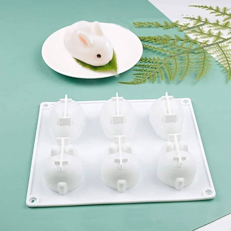Silicone Rabbit Mold Fondant B - Bunny Cake Mold ulasan dan harga