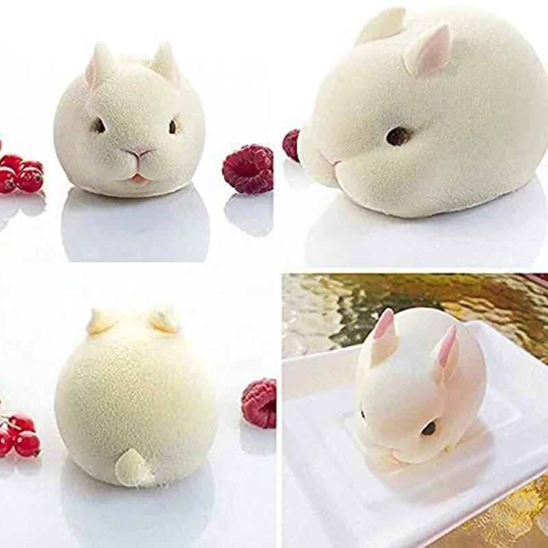 Silicone Rabbit Mold Fondant B - Bunny Cake Mold ulasan dan harga