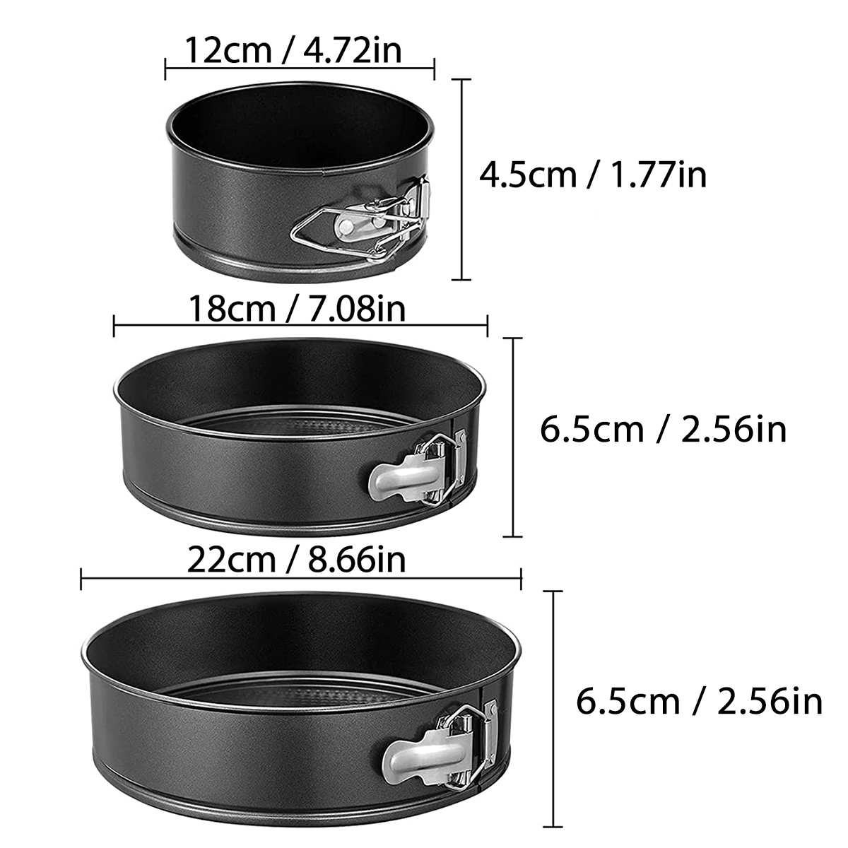 1PC, 3PCS Cake Pan Set, Round  - Egg Waffle Pan ulasan dan harga