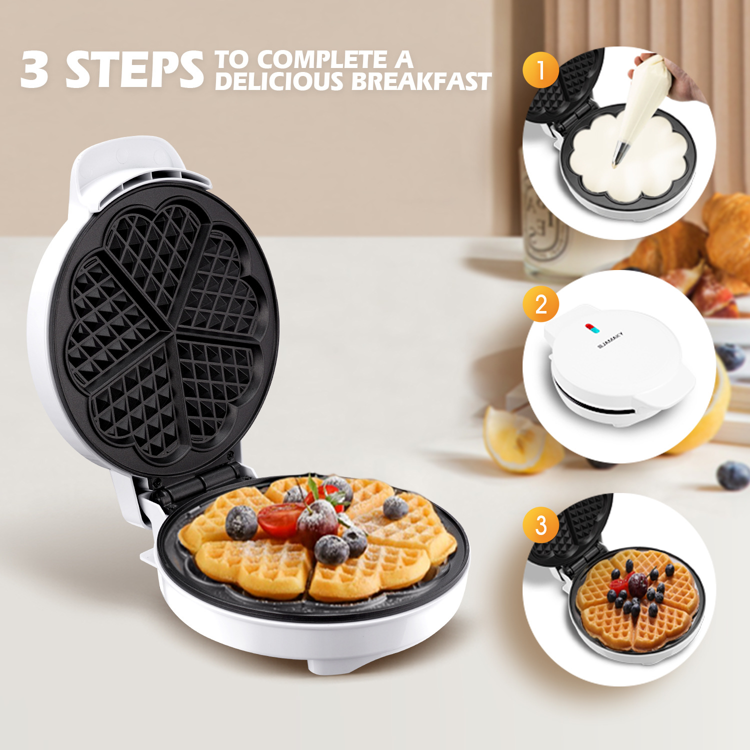 Breakfast Waffle Molds Egg Cak - Egg Waffle Pan ulasan dan harga