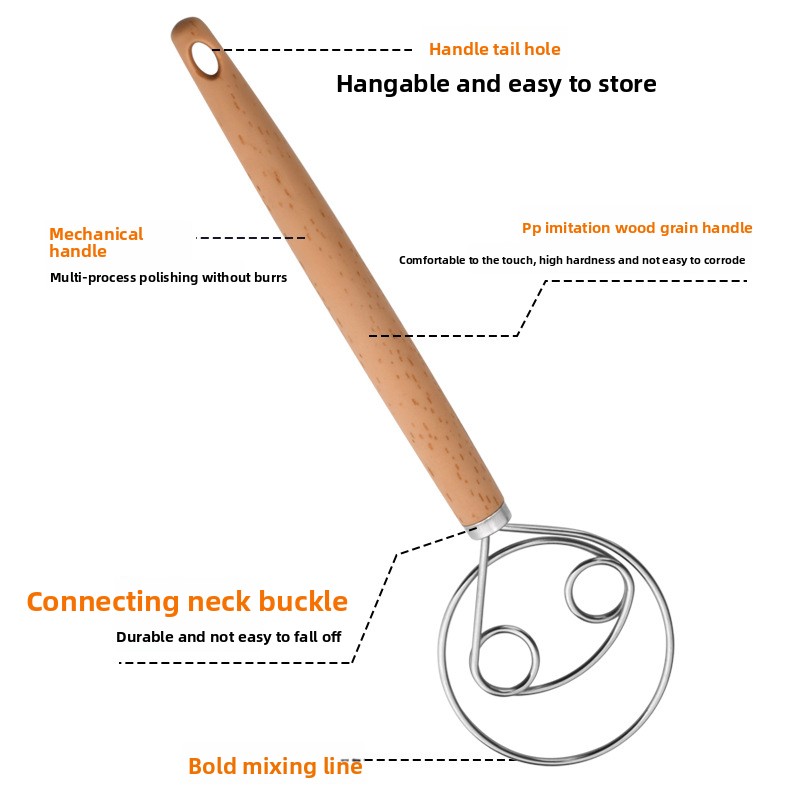 Danish Dough Whisk Stainless S - Danish Pancake Pan ulasan dan harga