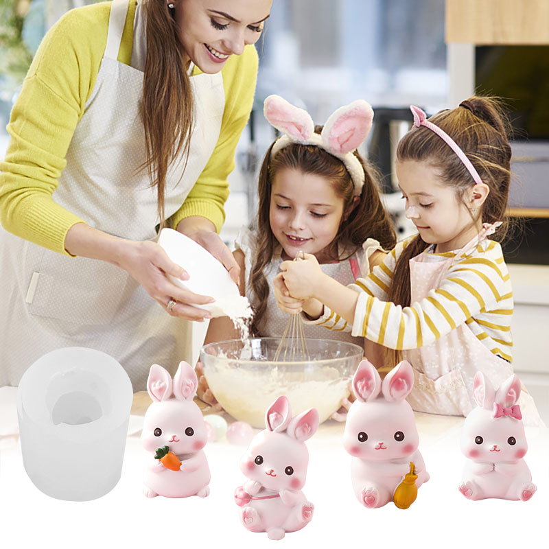3D Easter Rabbit Silicone Mold - Bunny Cake Mold ulasan dan harga