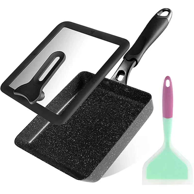 Japanese Omelette Pan / Tamago - Okonomiyaki Spatula ulasan dan harga