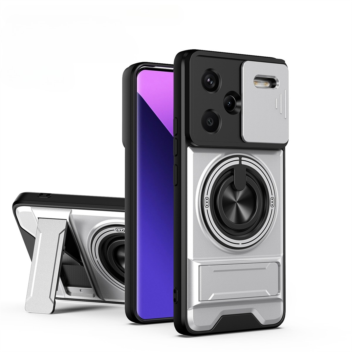 Lens Slide Camera Phone Case f - Taco Stand Holder ulasan dan harga